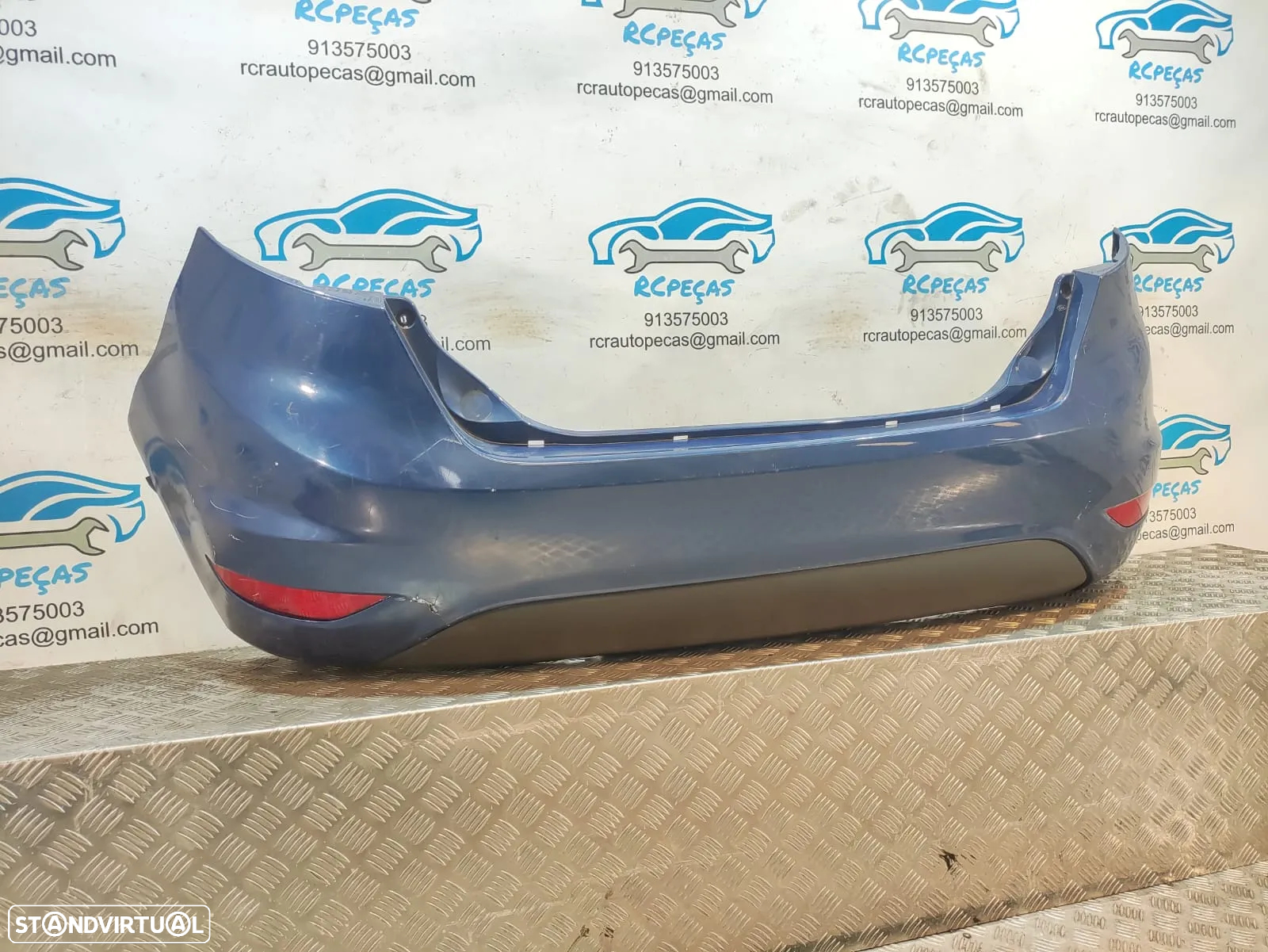 Parachoques Traseiro Original Ford Fiesta MK6 8A6117K823 2008 –  2017 - 6