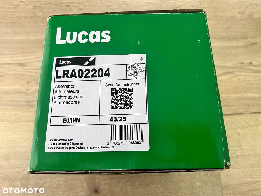 NOWY alternator LUCAS LRA02204 BMW benzyna 12311432987 12317501595 12317501597, 12317501599, 12317501690 12317501755 1432987 7501593 - 1