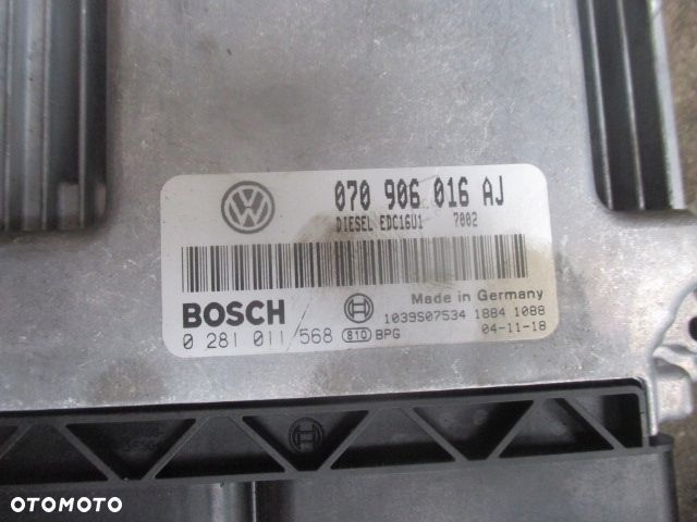 VW T5 KOMPUTER STACYJKA ZESTAW 2.5 TDI AXD - 2