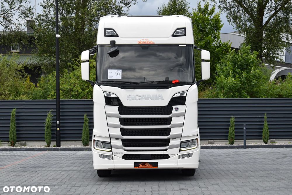 Scania 500S / FULL AIRMATIC / HYDRAULIKA / RETARDER / KLIMATYZACJA POSTOJOWA / ACC / KLIMA / 2 ZBIORNIKI PALIWA / FULL LEDY / FULL SPOILERY / SERWISOWANA / SPROWADZONA - 2
