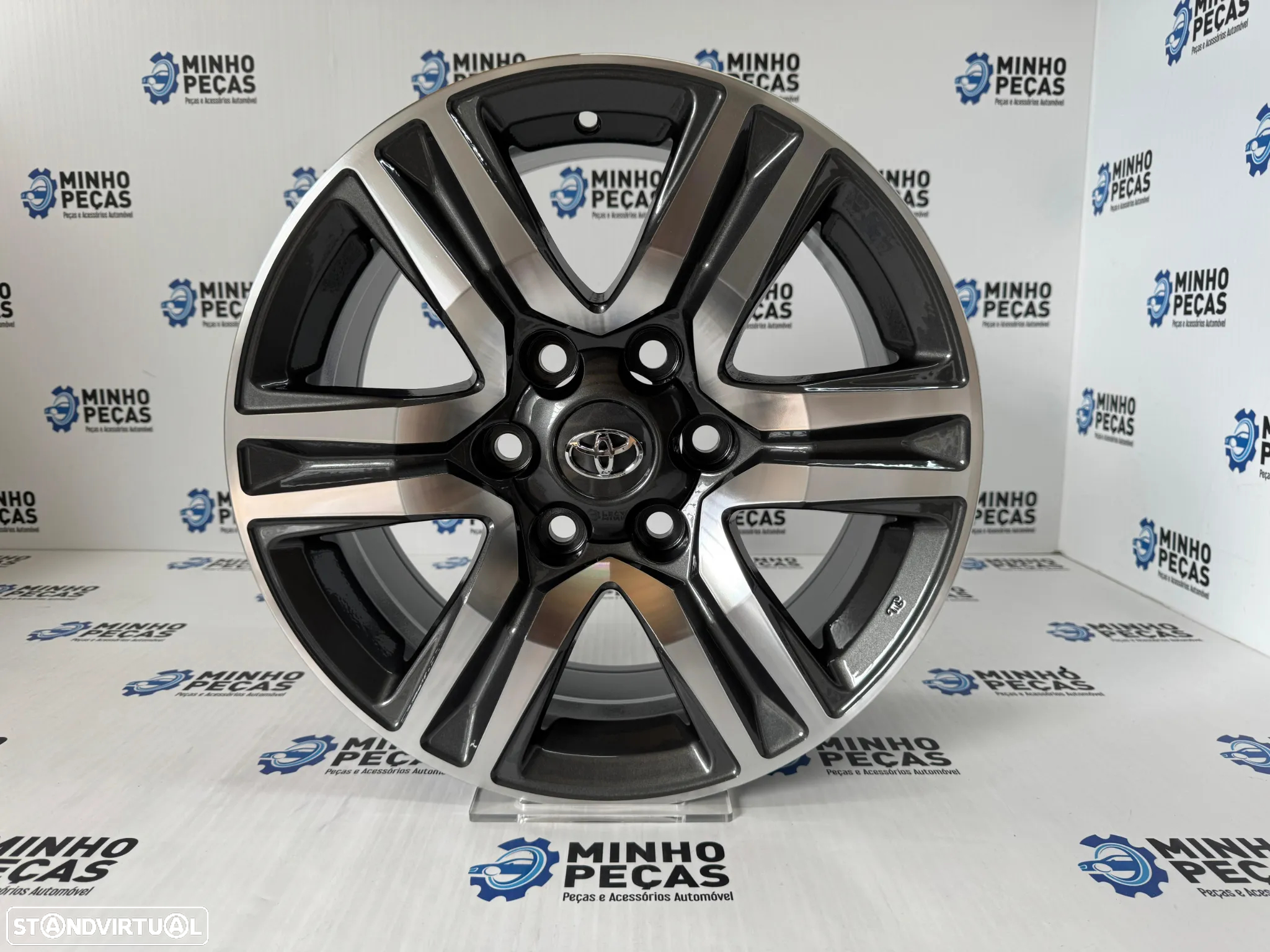 Jantes Look Toyota Hilux SRX/SW4 em 17 (6x139.7) Gunmetal Machined - 8