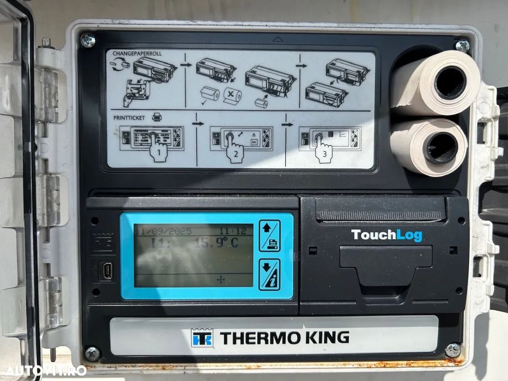 Krone Thermoking, Axa liftanta,8805 ore functionare, lada paleti,  factura externa - 7