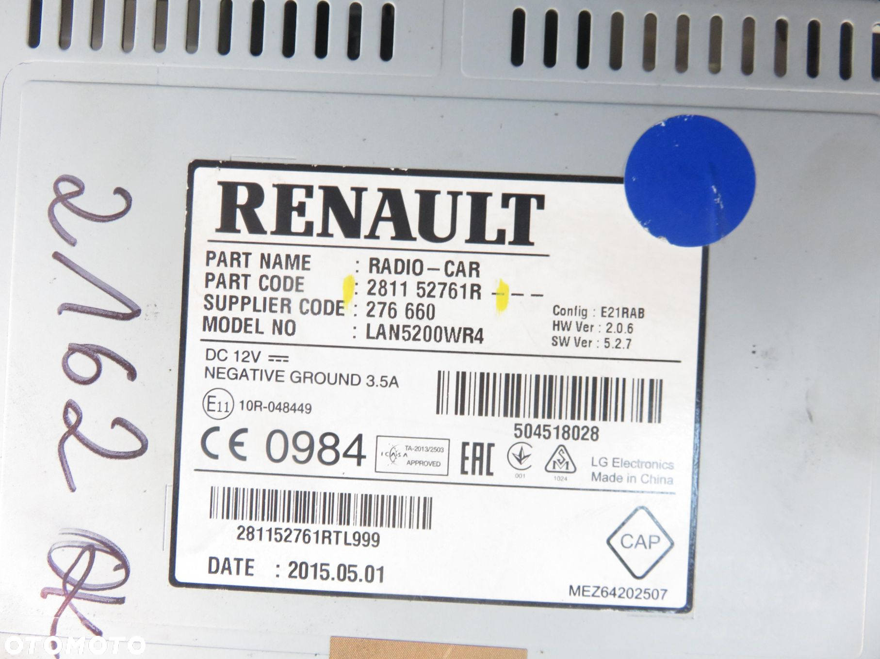 RADIO DACIA SANDERO II (B8) 281152761R - 6