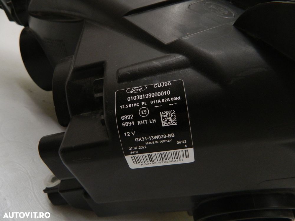 Far stanga Ford Transit 8 Halogen,  2018, 2019, 2020, 2021, cod origine GK31-13W030-BB. - 6