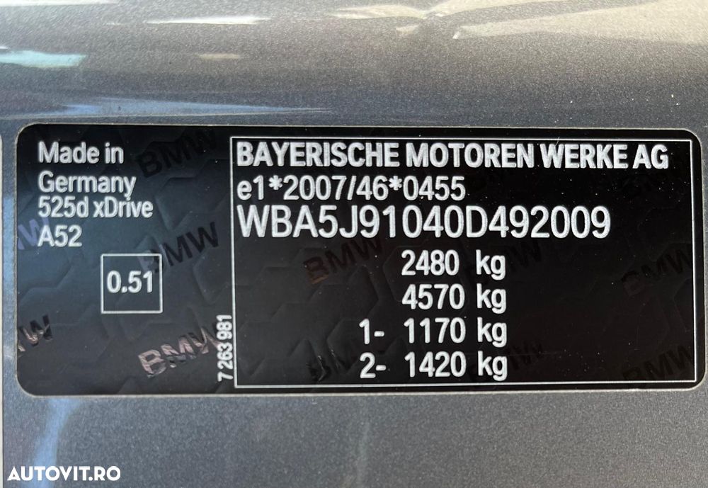 BMW Seria 5 525d xDrive Sport-Aut. Modern Line - 36