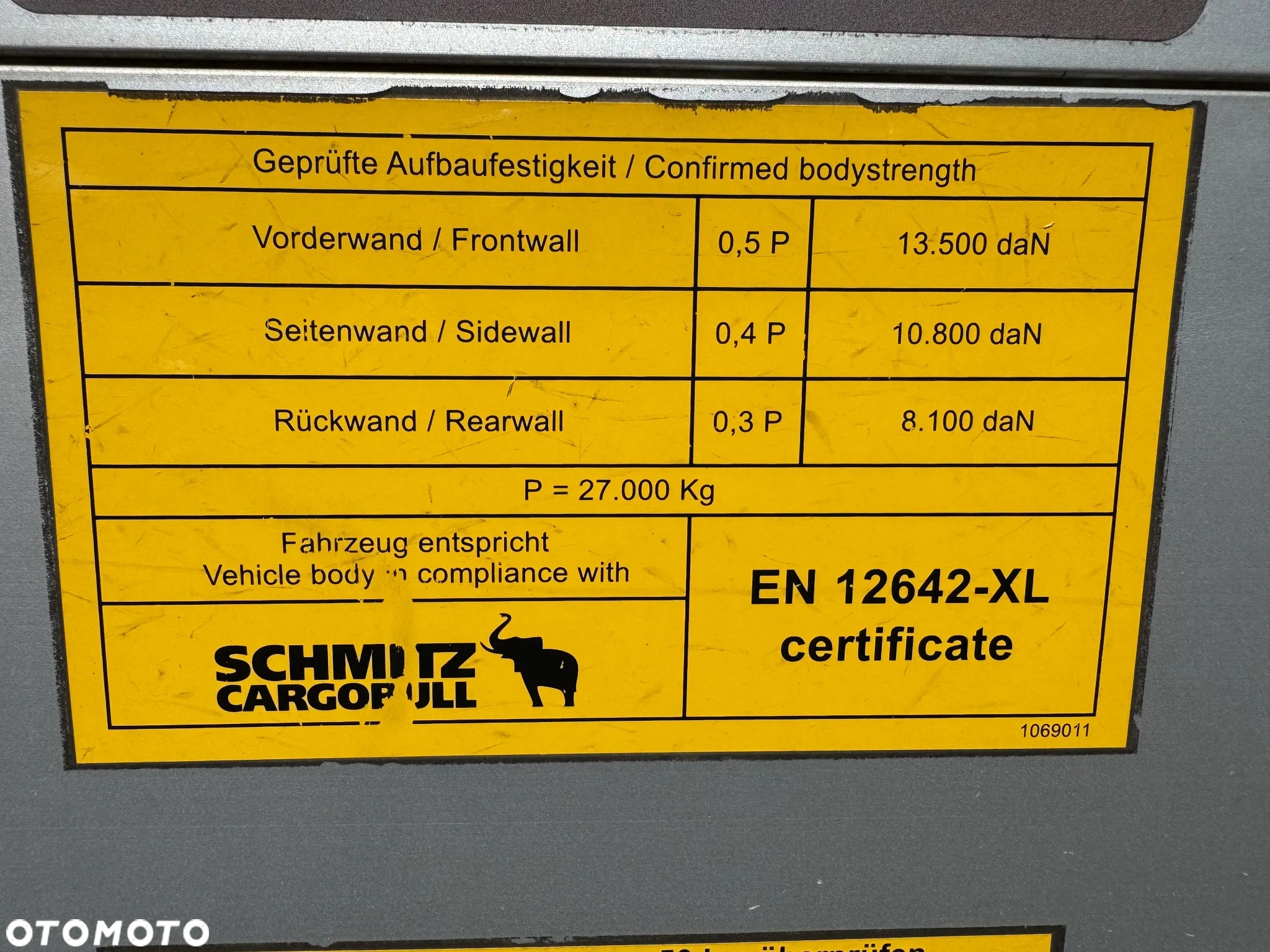 Schmitz Cargobull VARIOS 2,70-3-05m,  oś podnoszona!! 385/55R22,5 - 31