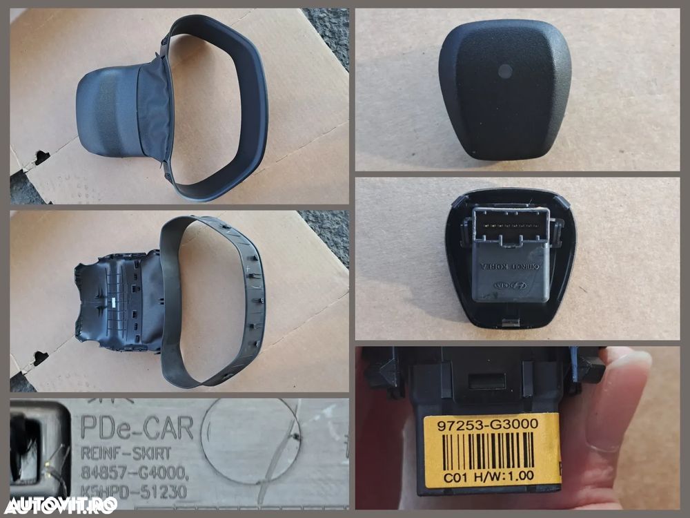 Hyundai i30 PD PDE gen 3 2018-2024 Torpedou Ornament trim interior volan oglinda consola Oglinda retrovizoare Senzor lumina faruri automate Opritor usa Capac baterie - 7