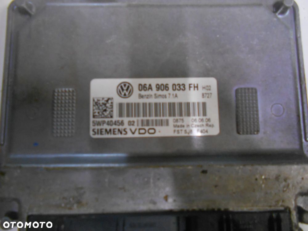 Zestaw Startowy Komputer Stacyjka Pętla Kluczyk Seat Skoda Volkswagen 1.6 BENZYNA MPI 06A906033FH 5WP40456 - 2