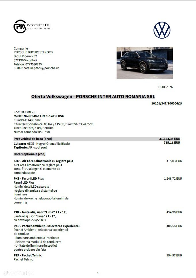 Volkswagen T-Roc 1.5 TSI DSG Life - 9