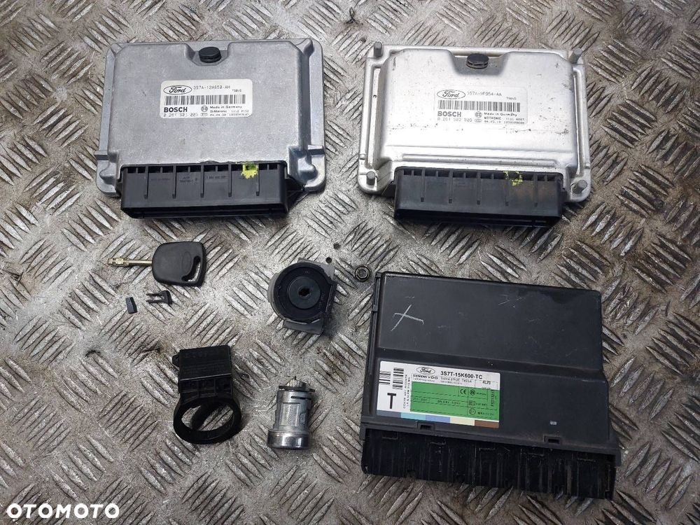 ZESTAW STARTOWY STEROWNIK MONDEO MK3 1.8 16V 3S7A-12A650-AH 3S7A-9F954-AA - 1