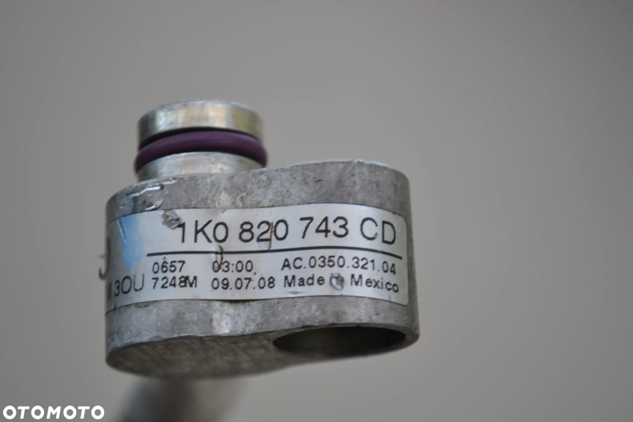 VW AUDI SEAT SKODA ORYGINALNY PRZEWÓD KLIMATYZACJI 1K0820743CD - 4