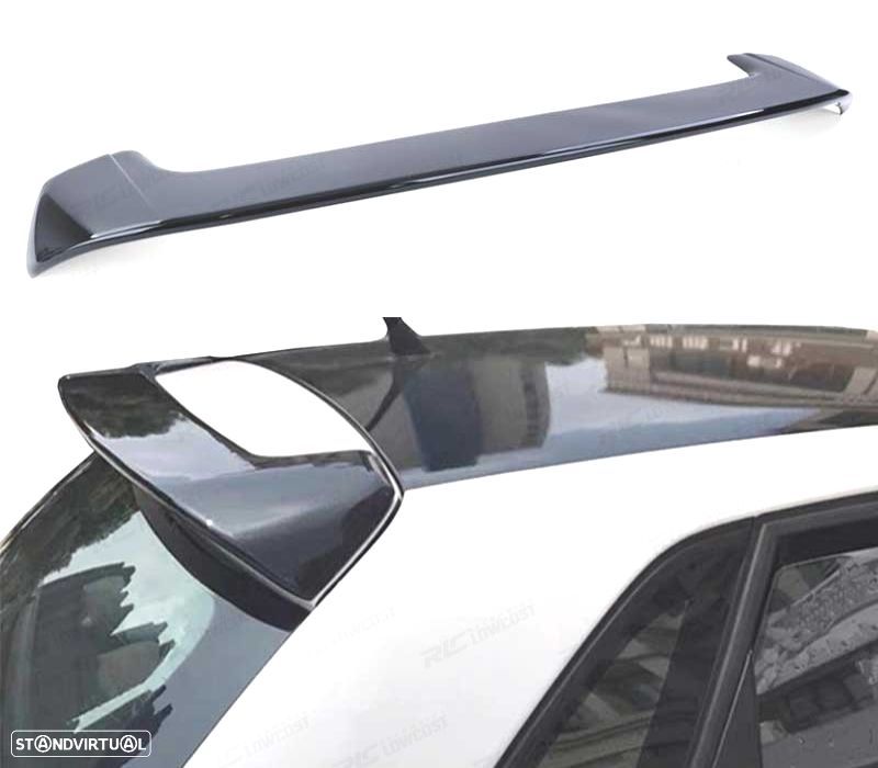 AILERON SPOILER TRASEIRO VOLKSWAGEN VW POLO 5 6R 09-14 LOOK R LINE PRETO BRILHANTE - 1