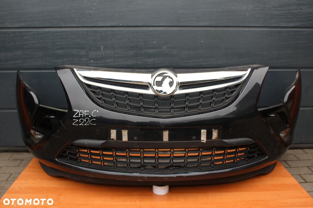 ZDERZAK PRZEDNI OPEL ZAFIRA C PRZED LIFTEM 4xPDC Z22C KOMPLETNY - 1