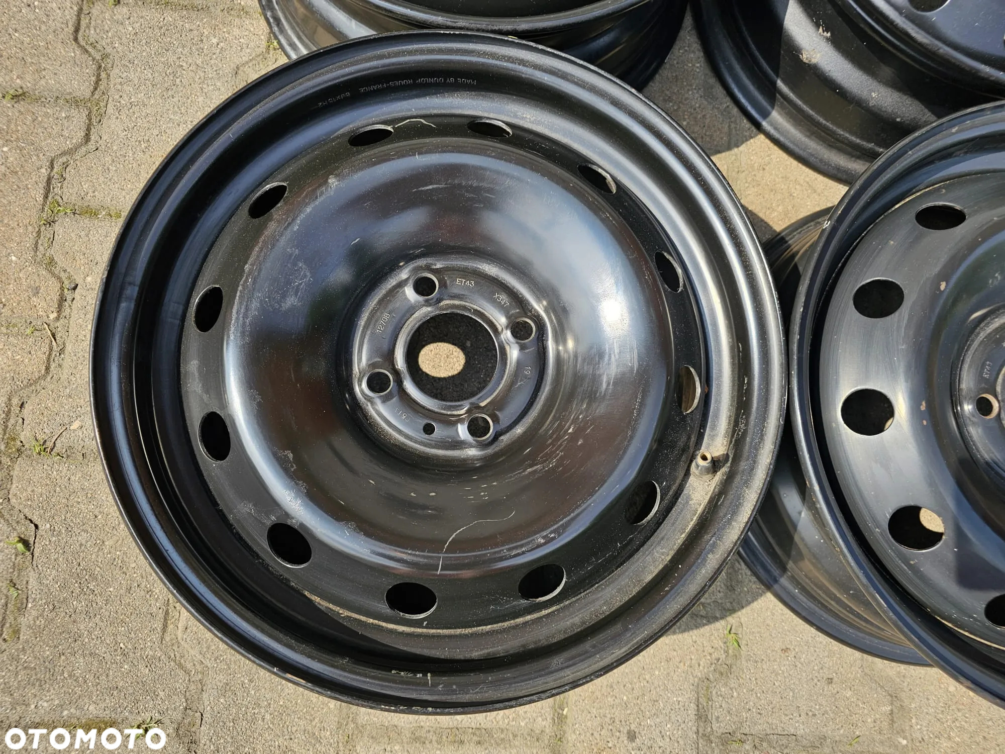 (S38) Felgi stalowe 15'' Renault Clio II III Thalia Modus Megane Scenic / 6Jx15 ET43 4x100 - 5