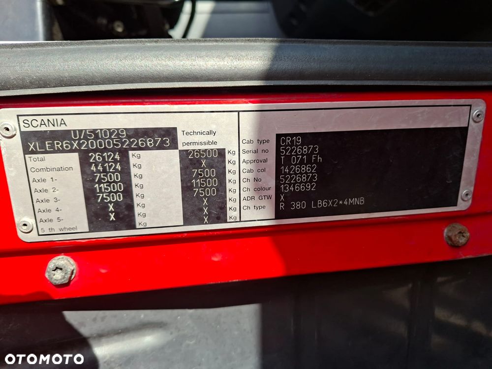Scania R380 E5, Euro5 Chłodnia 19 palet agregat Carrier 950 - 19