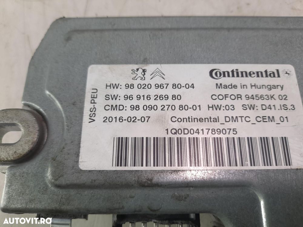 Modul start stop 9801739380 Peugeot 308 T9 [2013 - 2017] 2.0 HDI AHR - 4