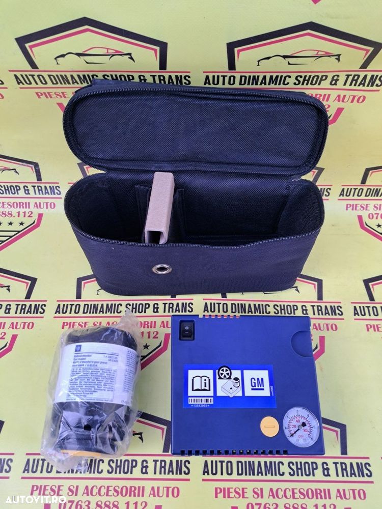 Compresor auto umflat roti kit pana original GM Opel + husa - 1