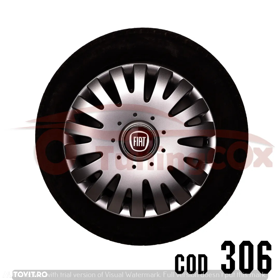 Capace roti R15 FIAT la set de 4 buc,covorase interioare,manson schimbator - 5