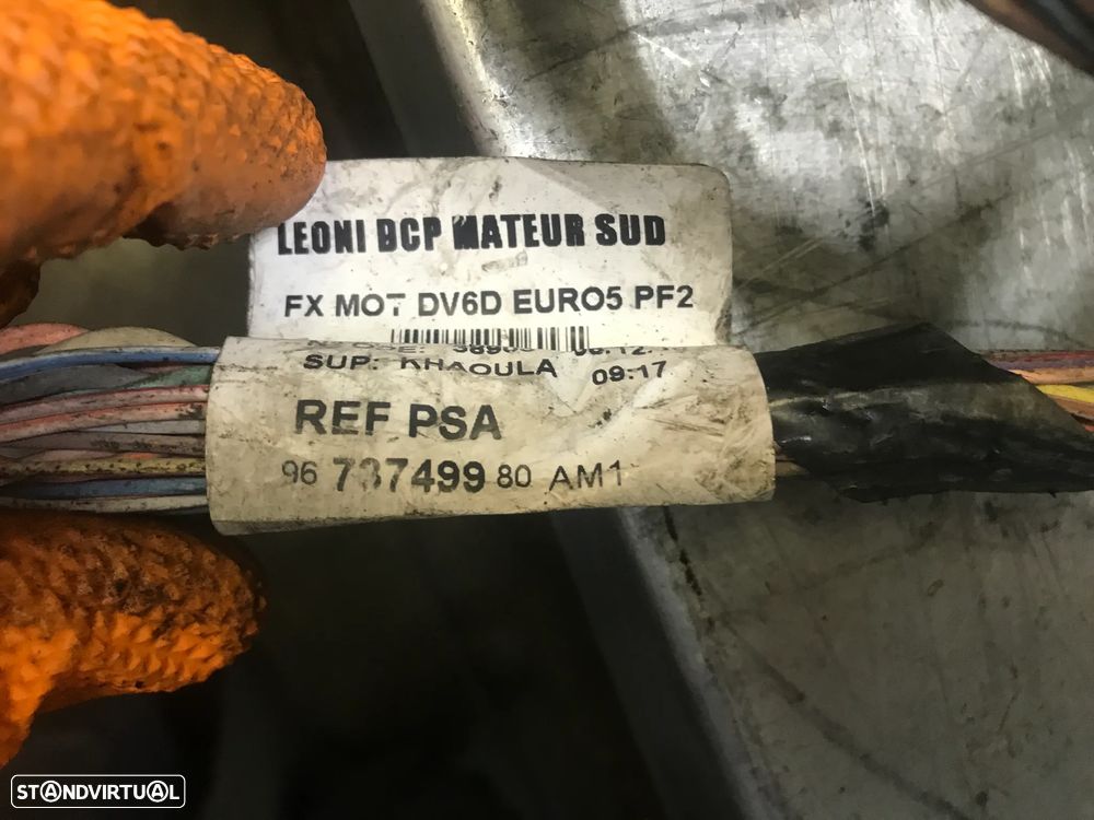 CABLAGEM / INSTALAÇÃO DO MOTOR PEUGEOT 208 / 308 / CITROEN BERLINGO 1.6HDI 92CV 9673749980 - 4