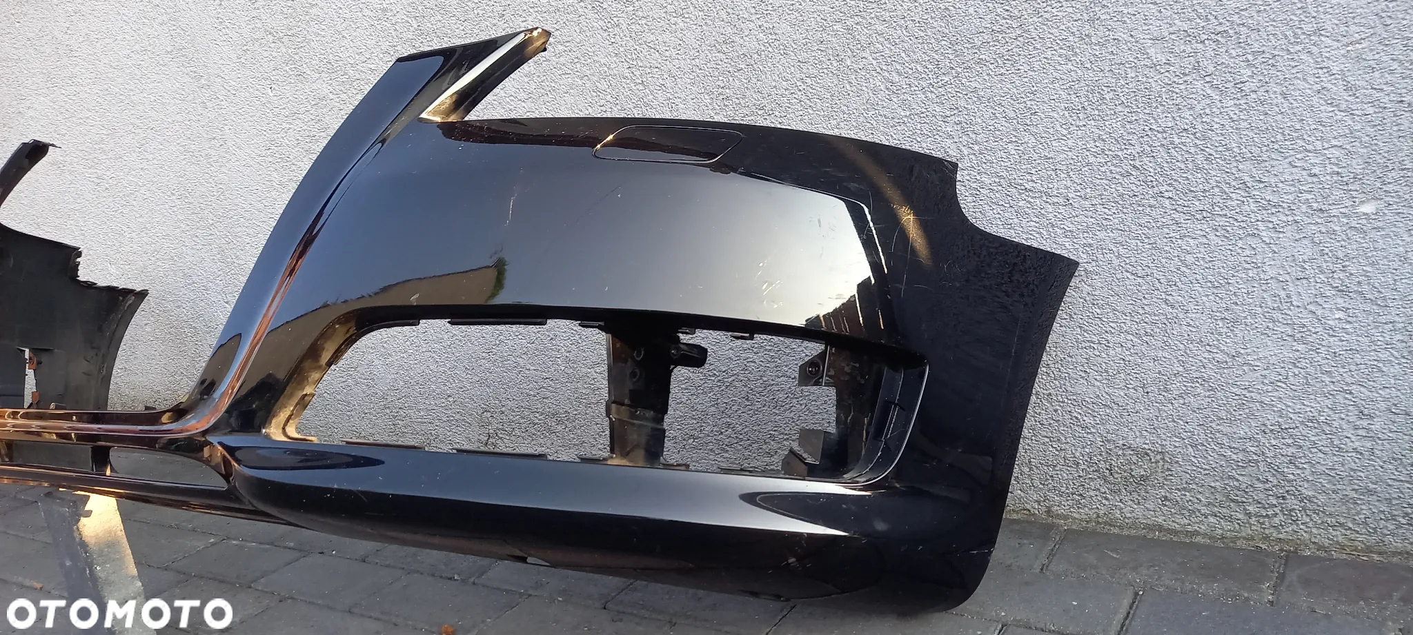 Zderzak przód audi a3 lift  8p 09-12 czarny xenon spryski - 2