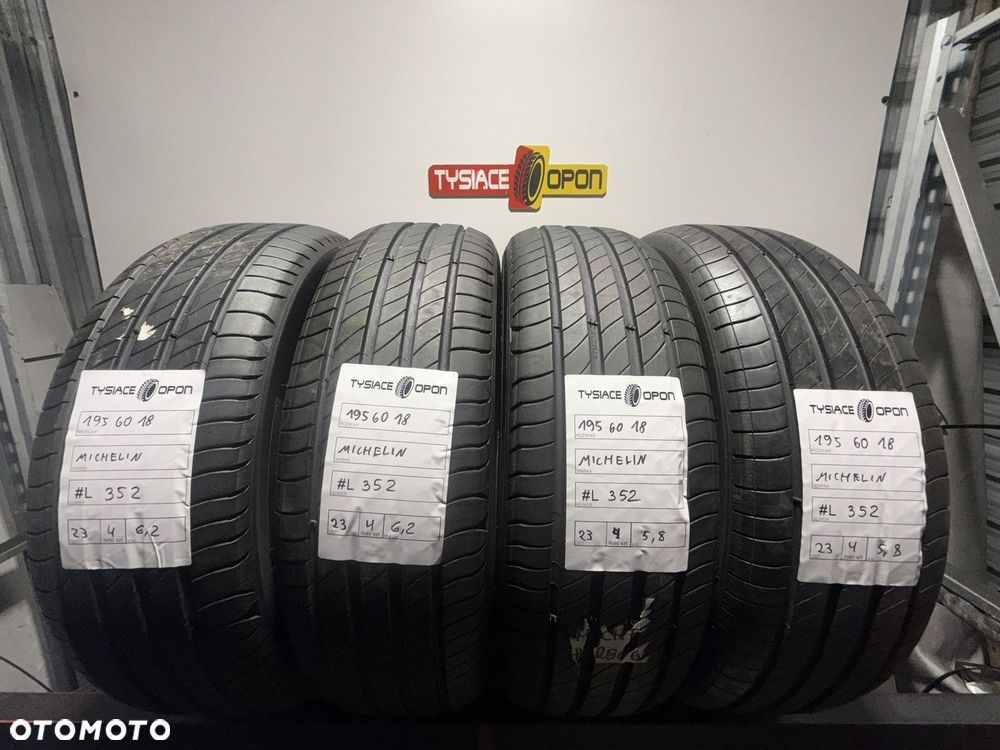 Opony letnie Michelin 195/60 R18 96H komplet używane #L352 szt4 - 1