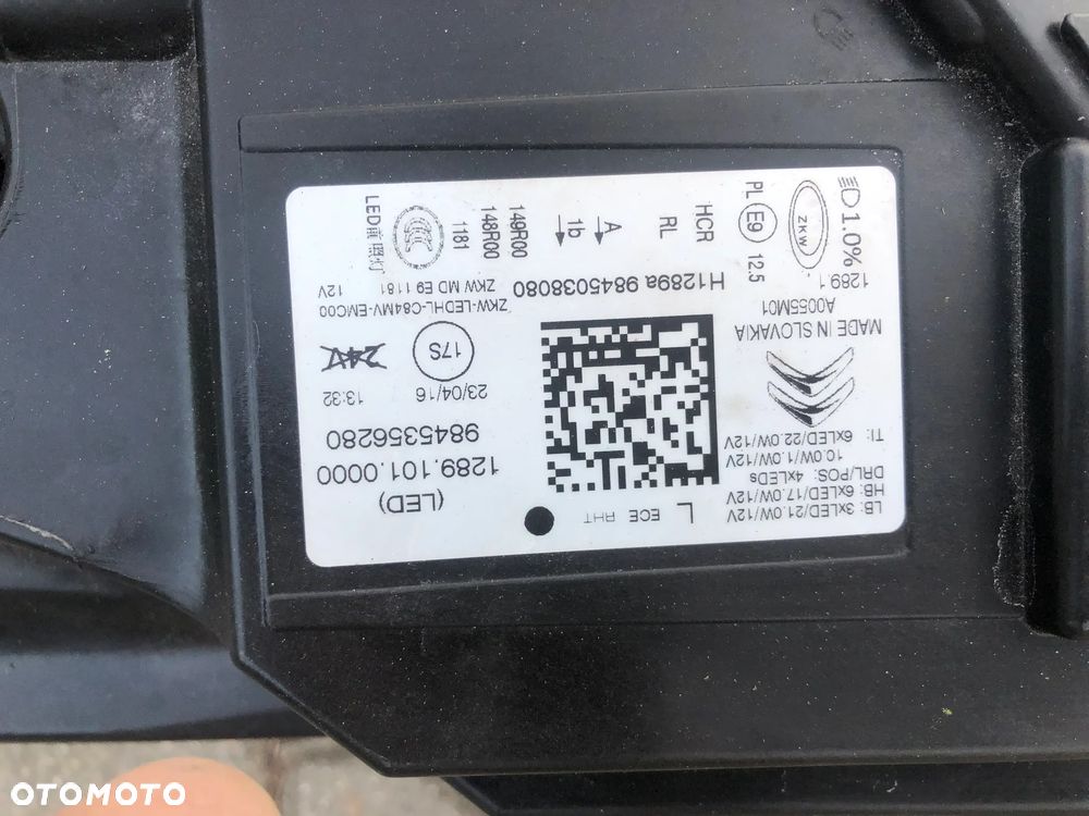 Lampa przód Citroen C5 AIRCROSS Lift LED 22- LH 9845356280 - 6