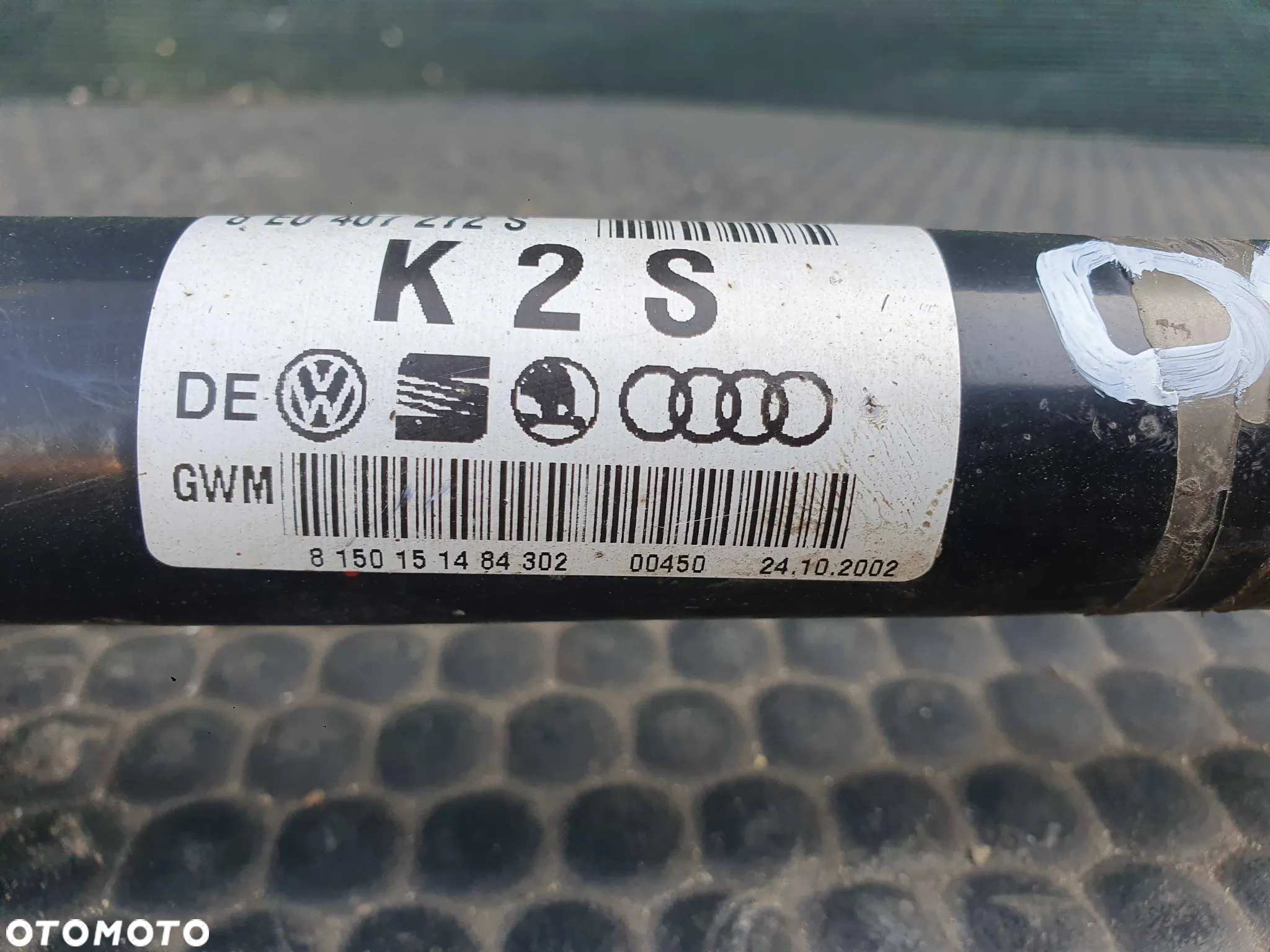 Półos 8E0407272S K2S Przegub Przod Przednia PRAWA 1.9 TDI Manual Audi A4 B6 - 4