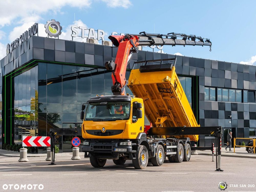 Renault KERAX 450 8x4 PALFINGER PK 60002 Żuraw HDS Wywrotka Wciągarka
