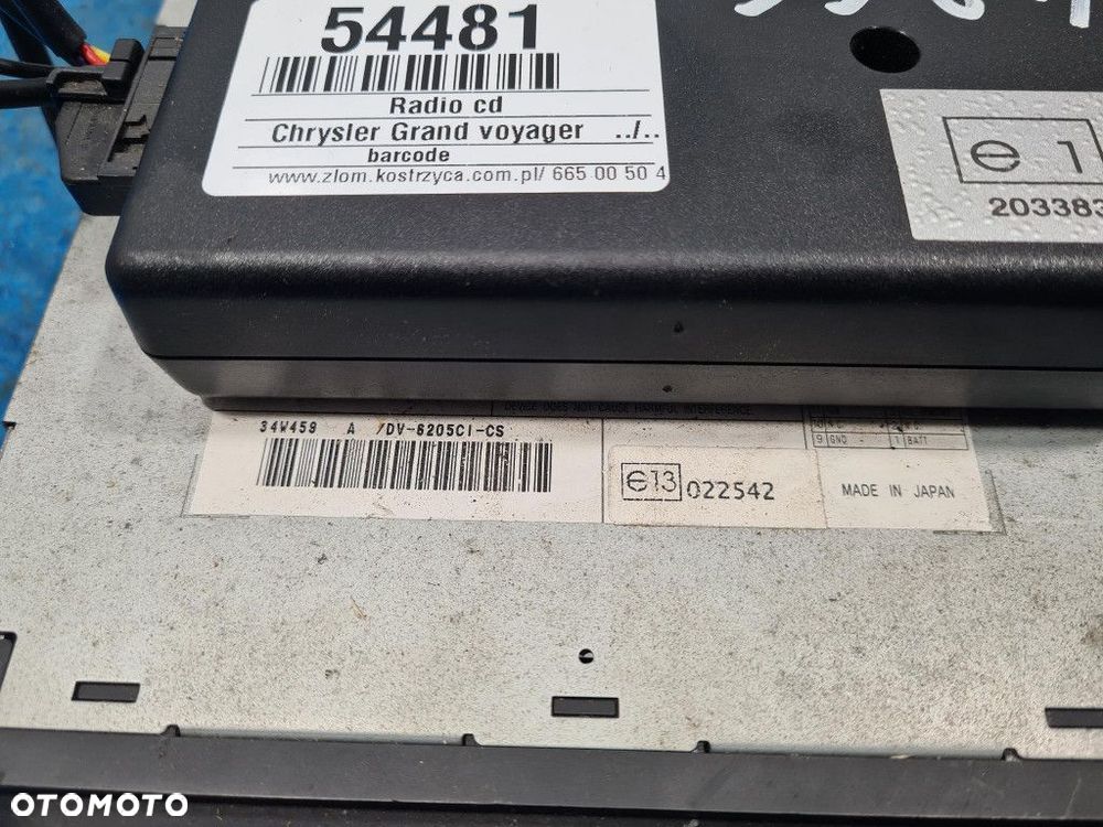 CHRYSLER GRAND VOYAGER IV RADIO CD DVD - 8