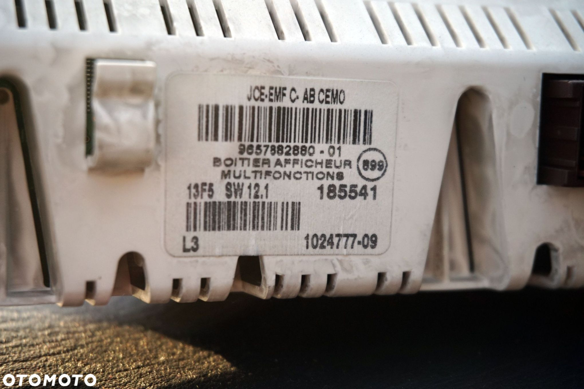 WYŚWIETLACZ RADIA ZEGAREK C5 II LIFT 9657882880 CITROEN 2004-2007 - 3