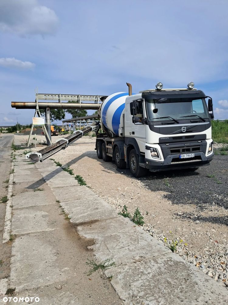 Volvo FMX 500 8X4 10m3 gruszka + 11m rynna hydrauliczna, ster radiowe, euro 6 - 3