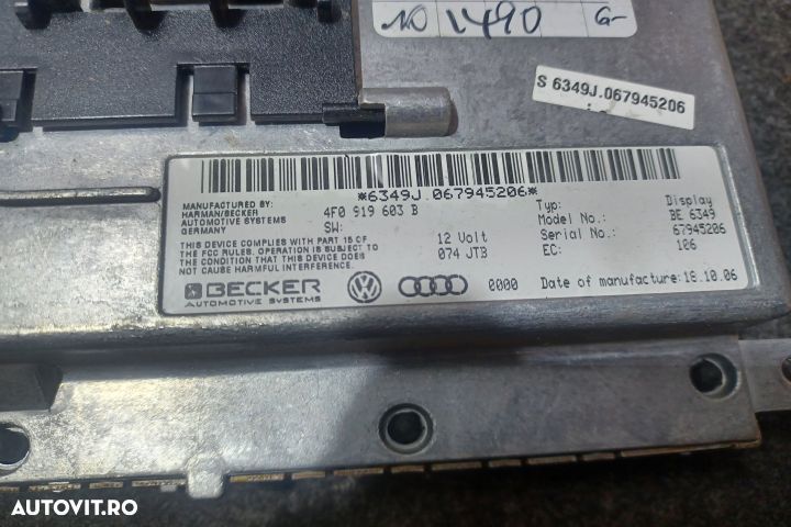Display bord 4F0919603B Display ecran afisaj bord navigatie mmi Audi - 3