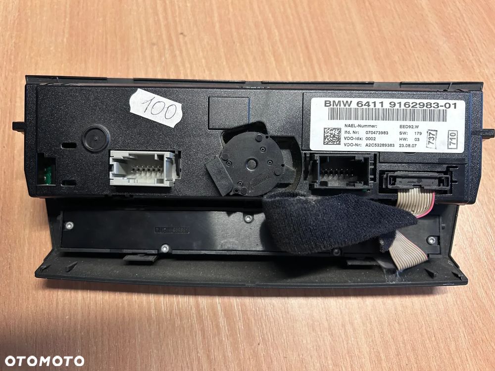 PANEL STEROWANIA BMW 3 E90 E91 9162983 - 2