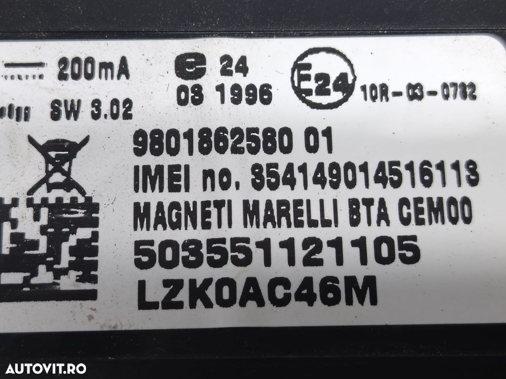 Modul navigatie 9801862580 Peugeot 508 1 [2010 - 2014] 2.0 hdi Hybrid - 3