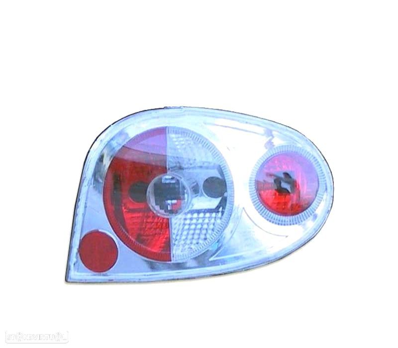 FAROLINS RENAULT MEGANE 99-02 LOOK LEXUS FUNDO CROMADO - 2