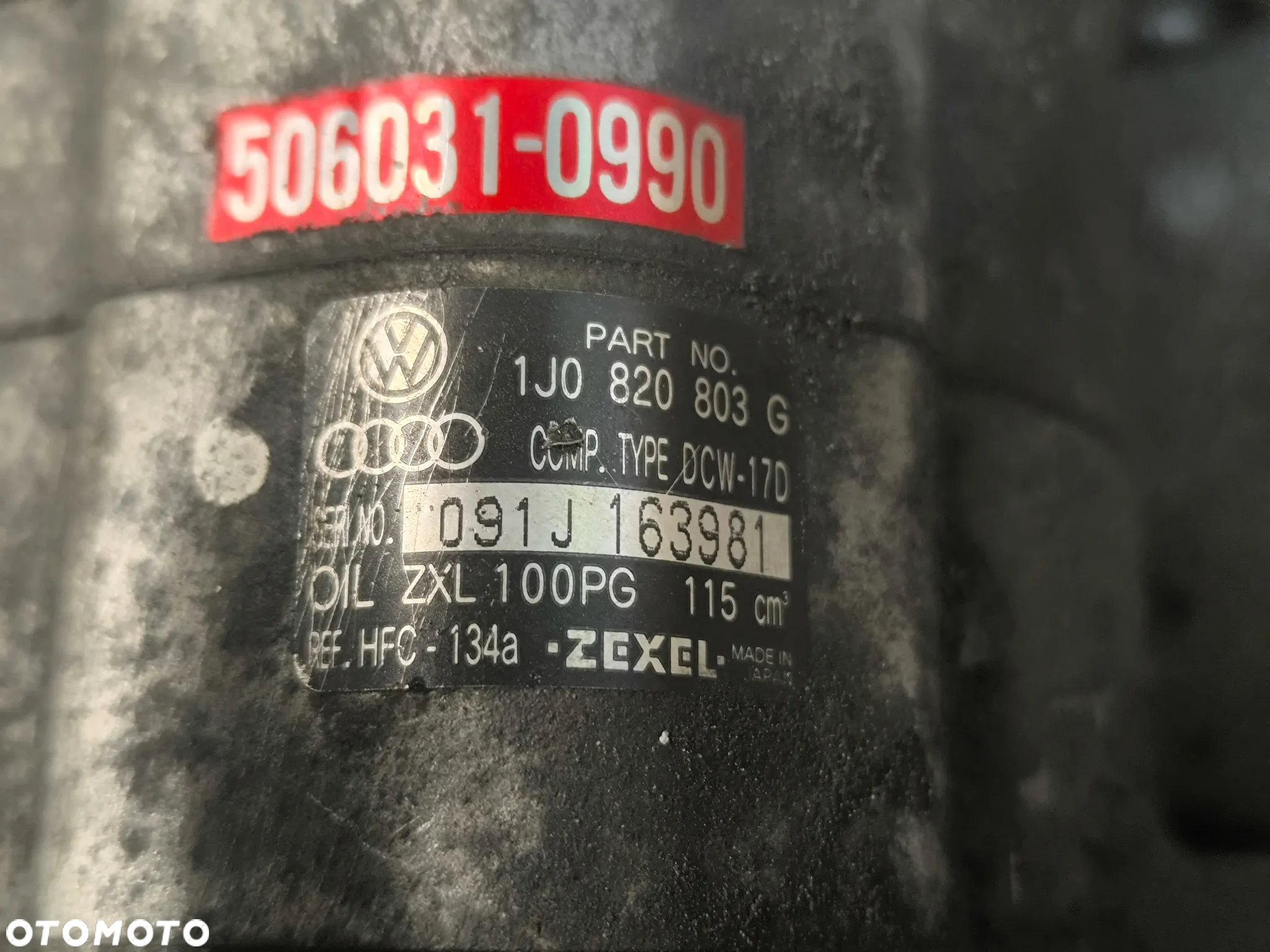 pompa kompresor klimatyzacji audi A3 1J0820803g - 3