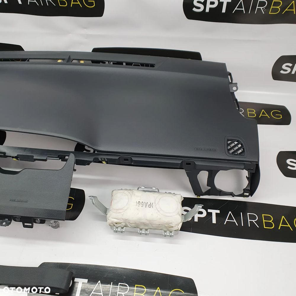 TOYOTA YARIS 3 III LIFT DESKA ROZDZIELCZA KONSOLA KOKPIT PULPIT PODUSZKI AIRBAG AIR BAG PASY KIT SET - 4