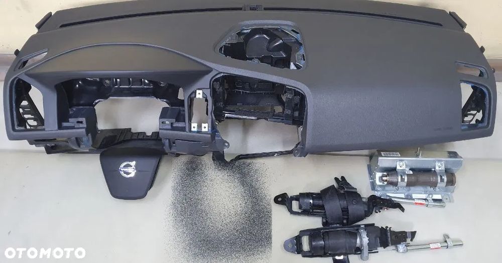 DESKA ROZDZIELCZA VOLVO XC60 KONSOLA PODUSZKA PASY SZARA LUB BRĄZ - 1