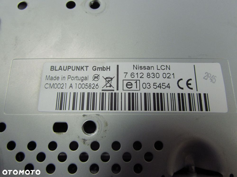 NISSAN NOTE E11 QASHQAI J10 RADIO RADIOODTWARZACZ AUX CD NAVI NAWIGACJA 7612830021 25915BH10A - 7