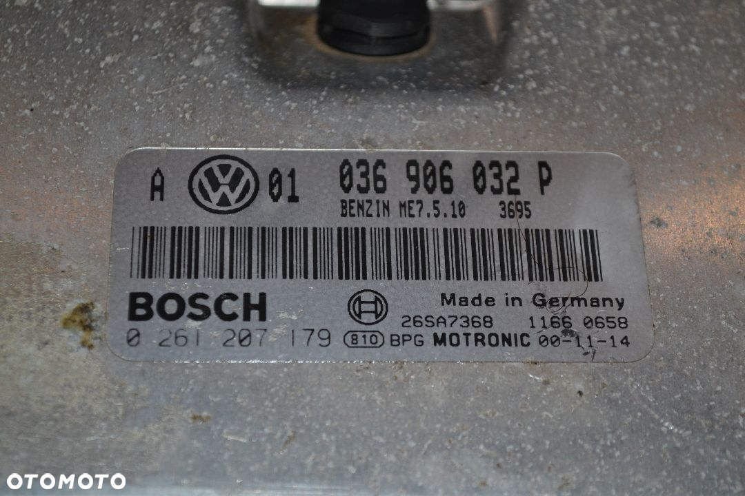 VW AUDI SEAT SKODA KOMPUTER STEROWNIK SILNIKA 1,4 16V 036906032P 0261207179 - 2
