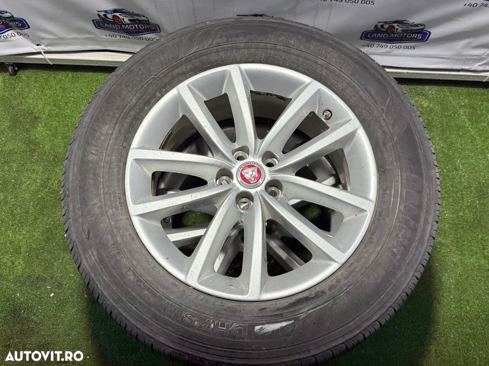 JANTE JAGUAR R18 / 5x108 / F-PACE / 255/60 R18 / 7,5JX18CH IS45 / E DOT / BSG JA016 K1 / HK83-1007-CA / + CAUCIUCURI (X2) - 1