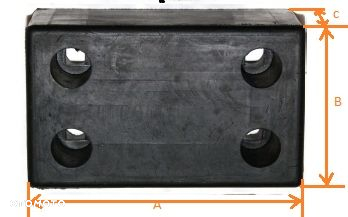 Odbojnik gumowy oryginał PRONAR 175X78 - 2