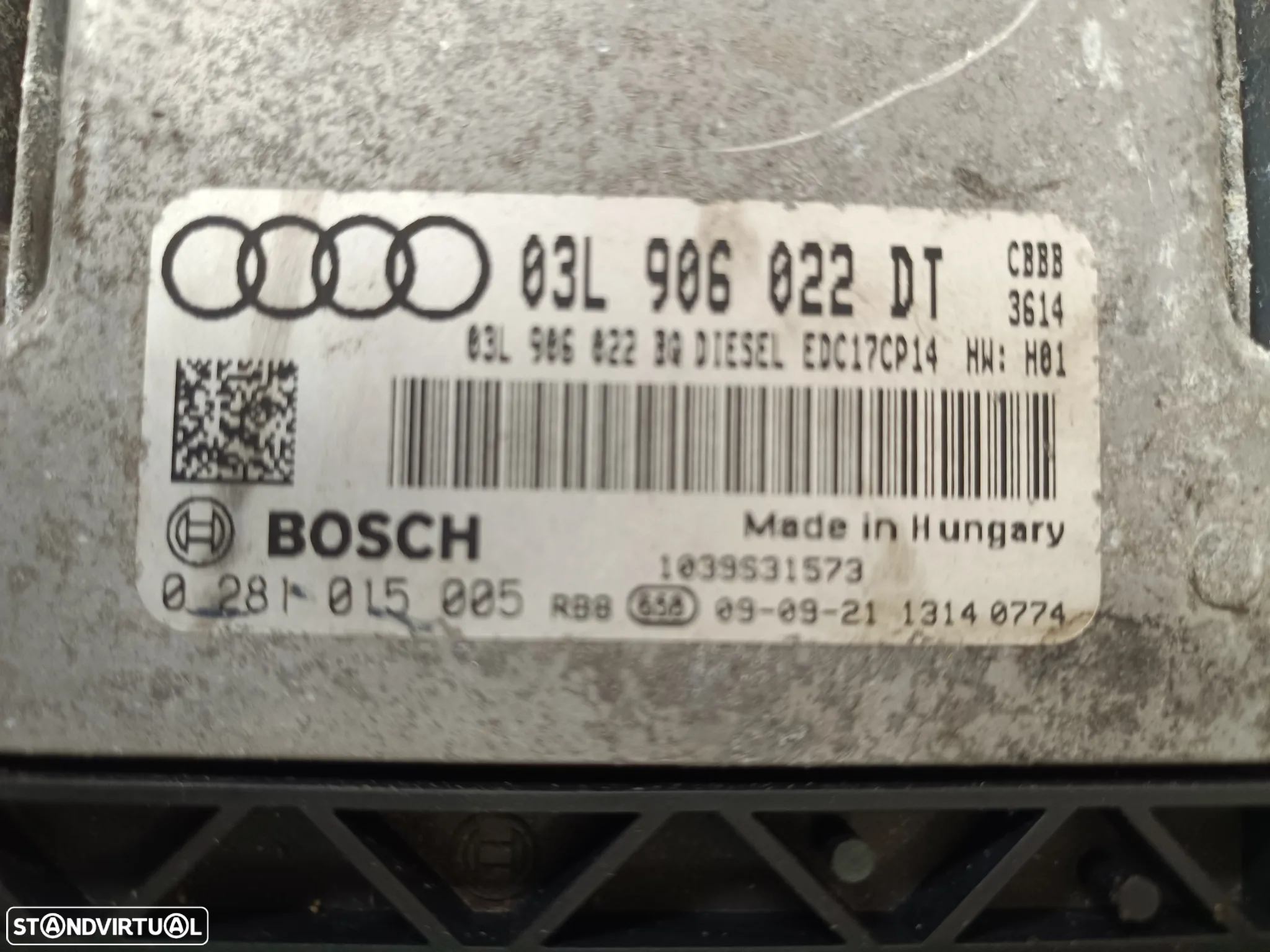 Motor Audi A3 2.0TDI 170cv CBB caixa 6v DSG 6 v automatica DSG LQT - 7