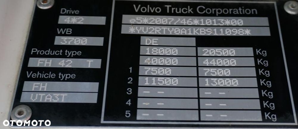 Volvo FH / 460 / EURO 6 / ACC / HYDRAULIKA / NISKI - 11