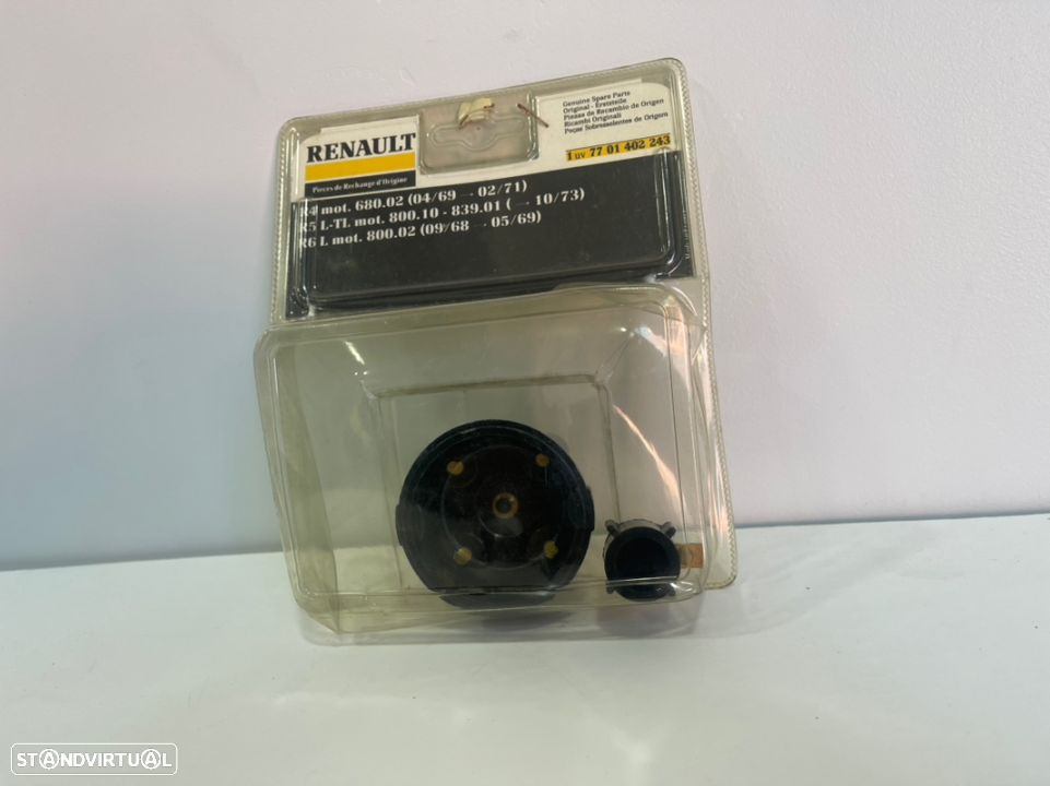 Tampa de Distribuidor + Rotor Ducellier Renault 4L Alpine 5 , 7701402243 - 2