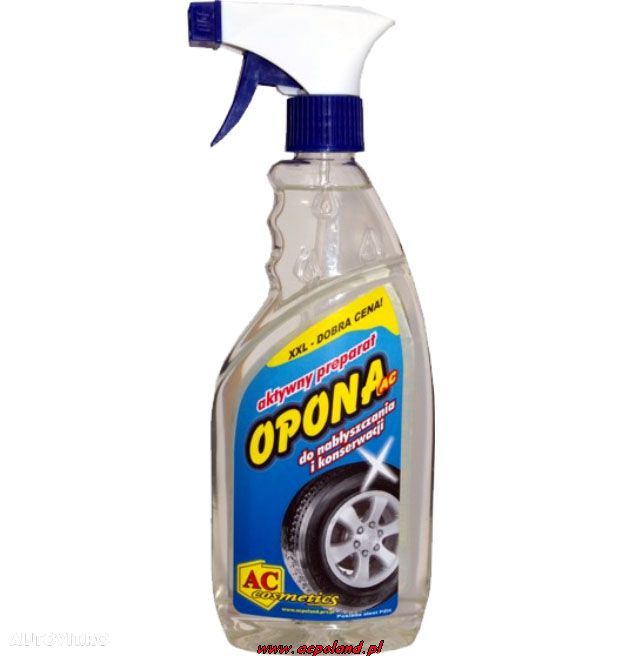 Solutie pentru curatat si lustruit anvelope AC Cosmetics 500ml, cu pulverizator - 1