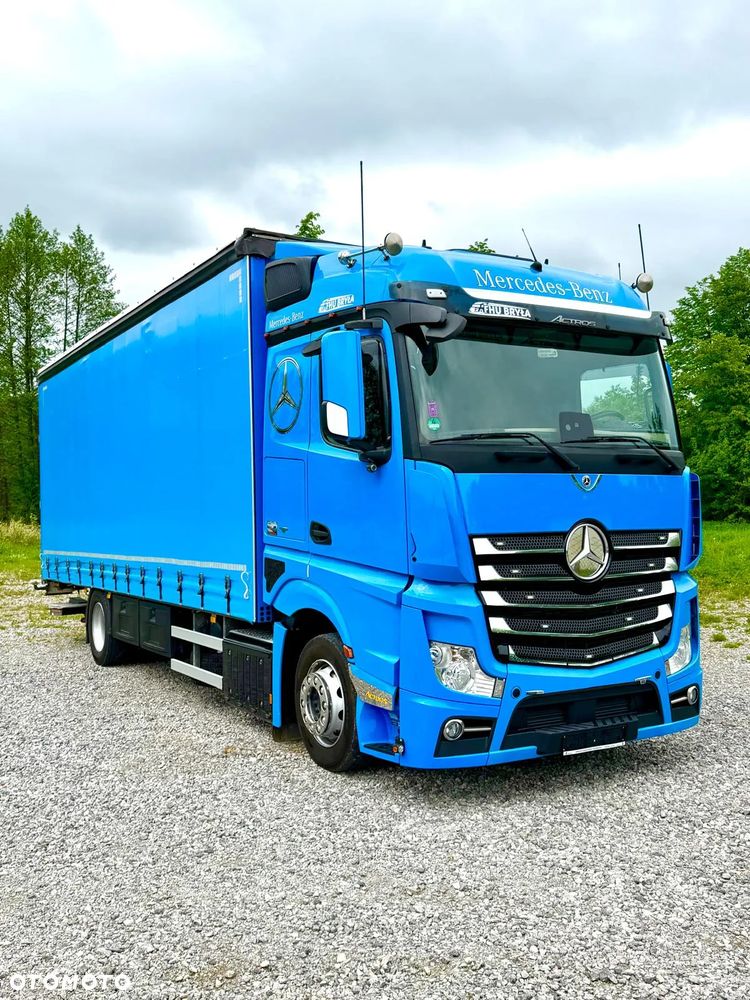 Mercedes-Benz ACTROS 1833 / FIRANKA / WINDA / NOWY TACHOGRAF G2V2 / 19PALET / 8TON ŁADOWNOŚCI / AUTOMAT / DUŻY SILNIK  / SYPIALKA / SERWISOWANY / 2018 / JAK NOWY  / - 19