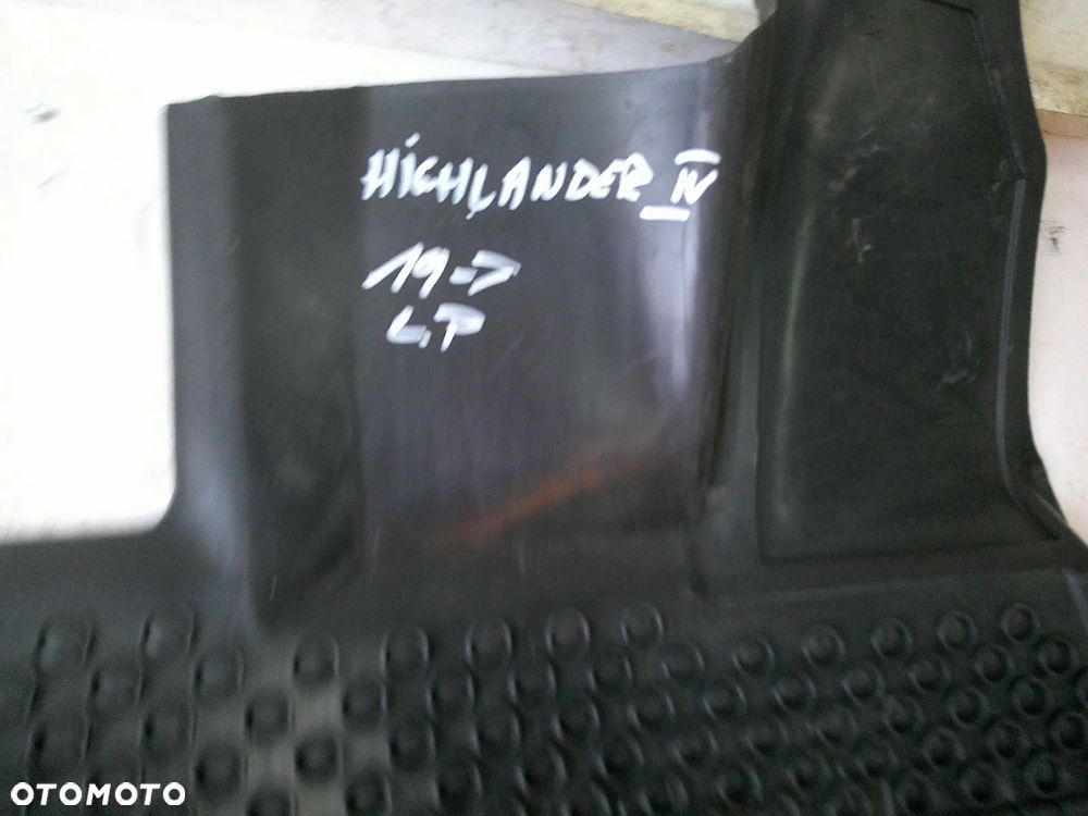 toyota highlander komplet 3 rzędy dywaniki przód nowe oryginał gumowe - 3