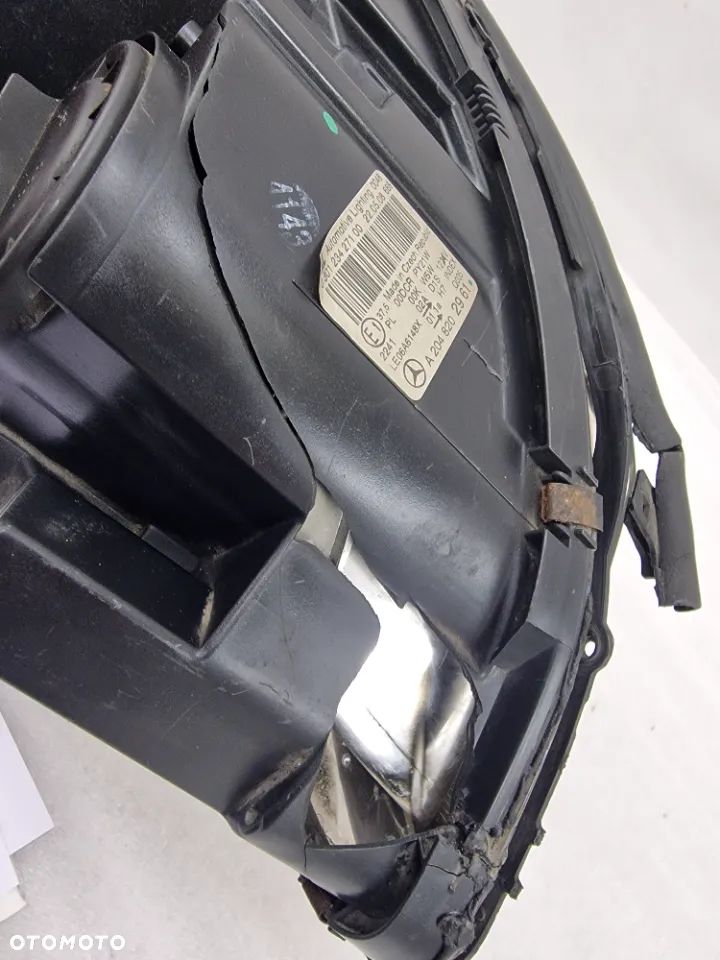 MERCEDES W204 06- XENON LEWY NIE SKRĘTNY LEWA LAMPA PRZEDNIA PRZÓD , NR A2048202961 , NR AUKCJI LL141 - 13