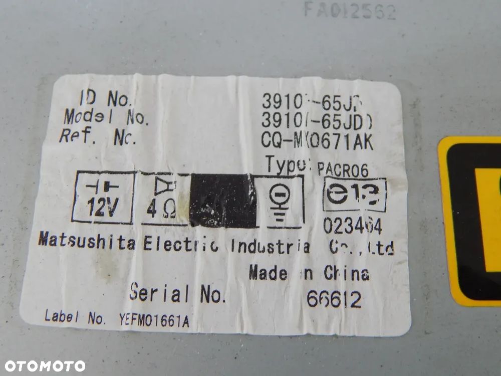 Radio fabryczne mp3 Suzuki Grand Vitara II 05-14 clarion Łuków części - 2